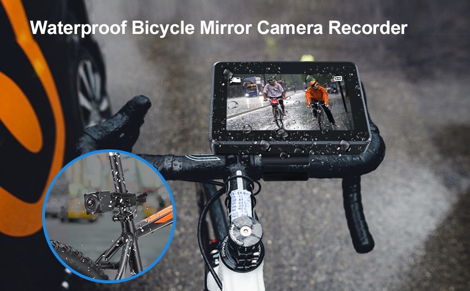 vodeodolna kamera ip68 na bicykel s monitorom