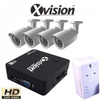 Bezdrôtový IP CCTV set: 4 HD kamery (720P) + NVR