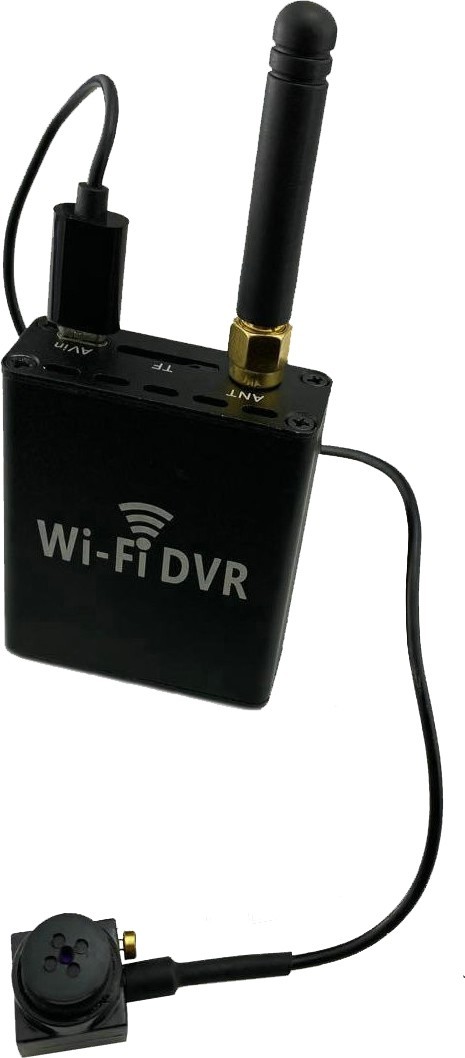 Gombíkové kamery + WiFi DVR modul pre live prenos 