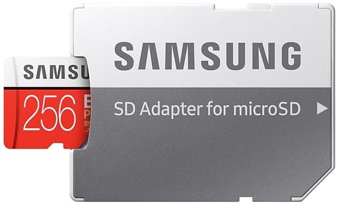 256 GB pamäťová micro SDXC karta Samsung EVO PLUS + SD adaptér