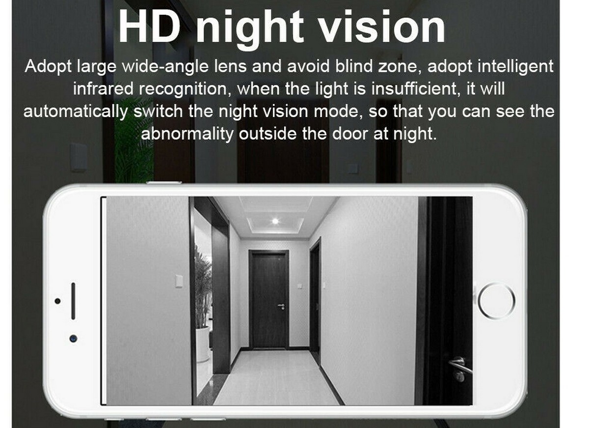 IR LED nočné videnie 8m - zvonček do domu