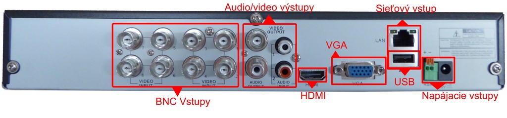 DVR vstupy