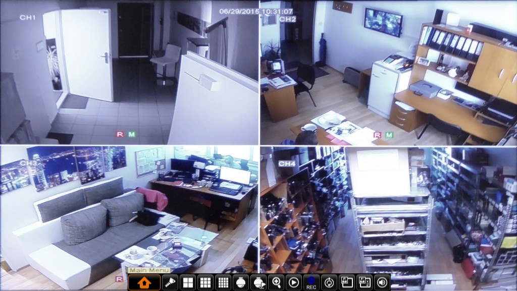 nastavenie DVR IQ CCTV live záznam