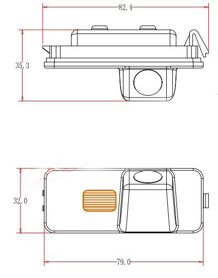 cúvacia kamera pre vw a škodu superb