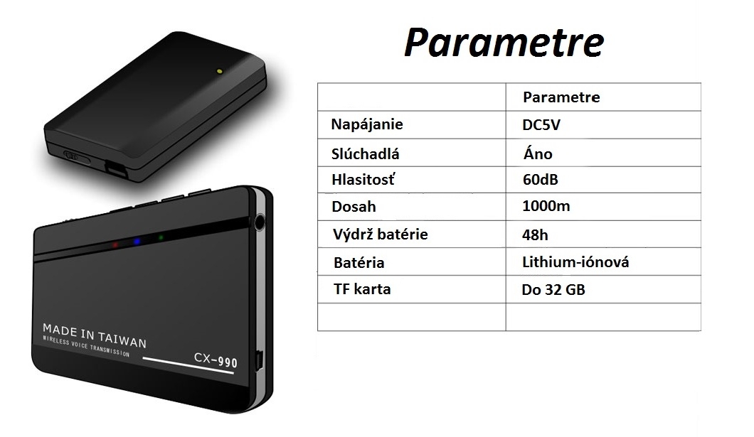 wifi ploštica parametre