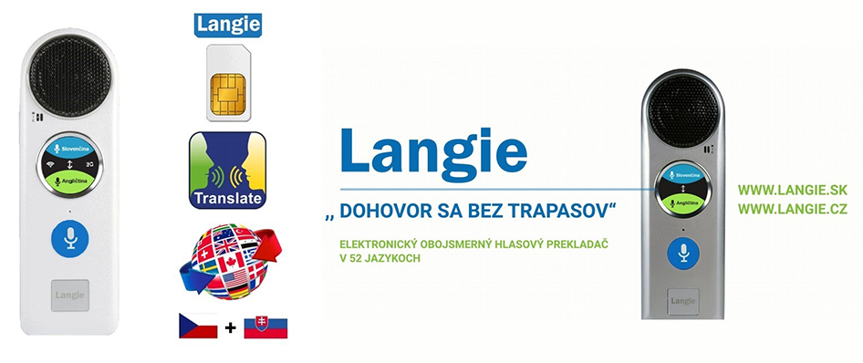 elektronický hlasový prekladač langie