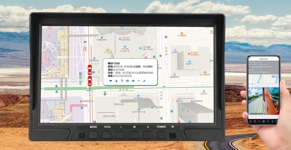 4g wifi monitor do auta  gps