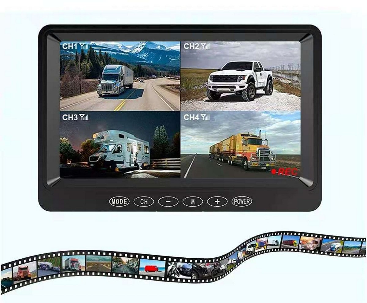 7 palcovy monitor LCD pre cúvanie - nahrávanie na SD kartu