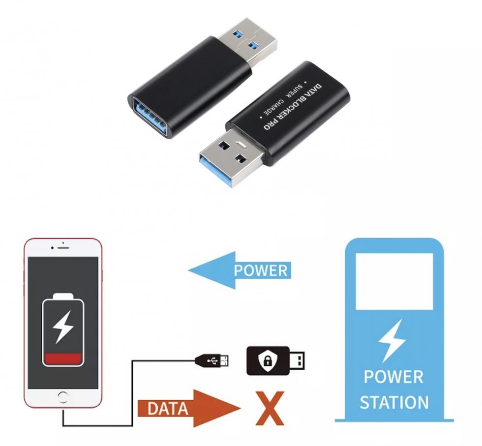 Ochrana pre mobil smartphone pri USB nabíjaní - Data Blocker Pro