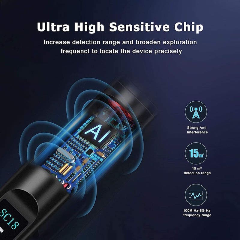 detektor plostic - senzitivny chip